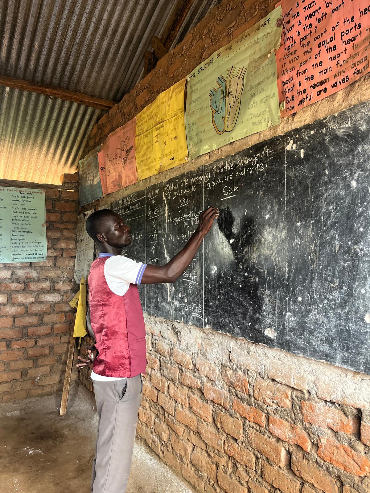 Student in classroom